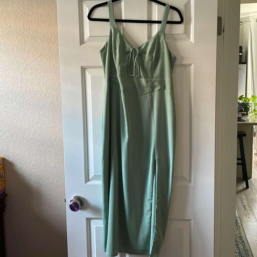 Green Abercrombie Midi Dress